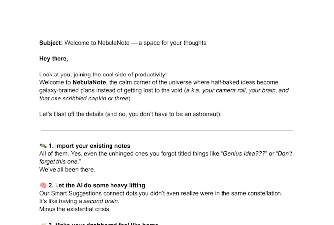 write high converting email copy with personality